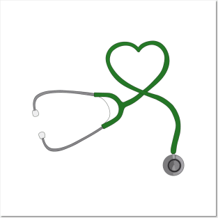 Stethoscope Heart Posters and Art